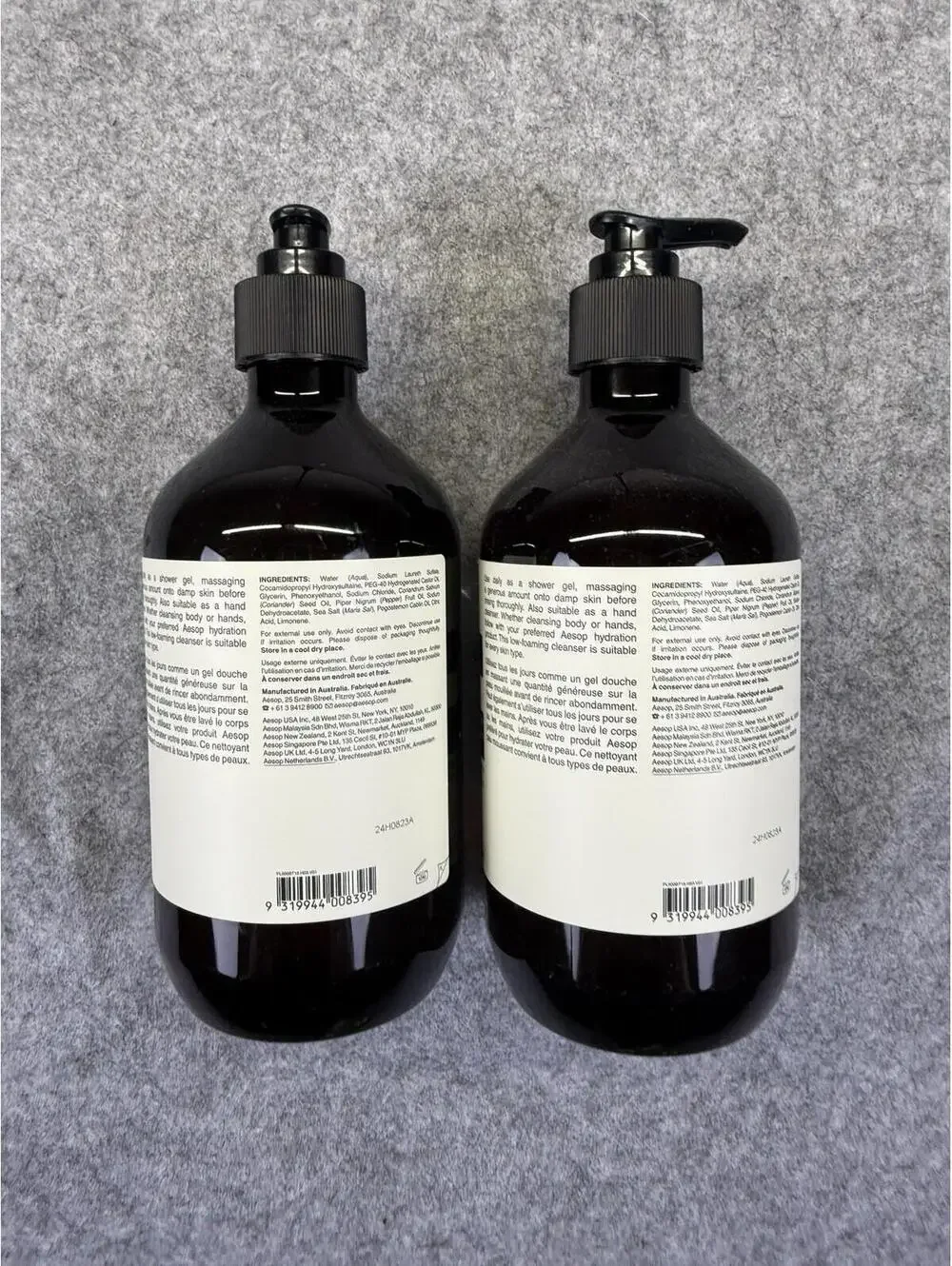 2 X AESOP Coriander Seed Body Cleanser 16.9 fl oz 500 ml Hand Pump BRAND NEW Two
